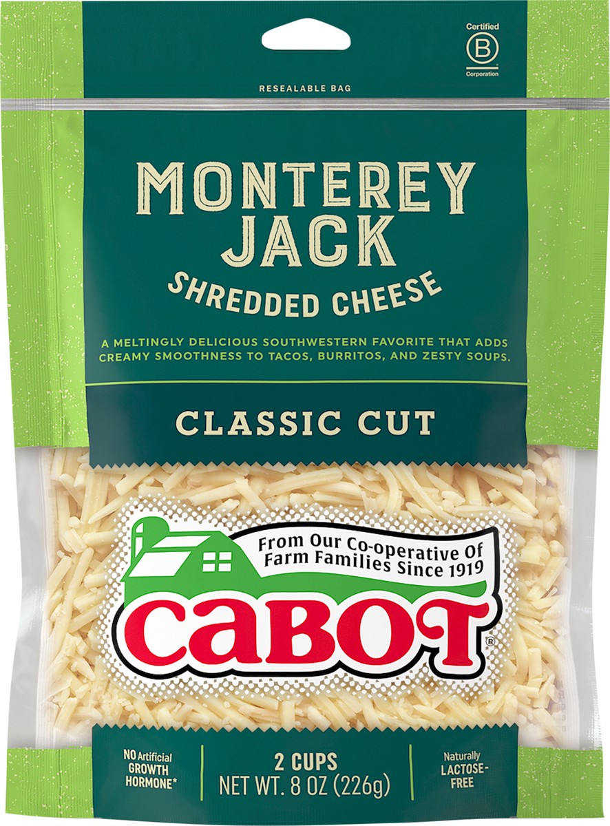 slide 3 of 3, Cabot Monterey Jack Shredded Cheese - 8 oz., 8 oz