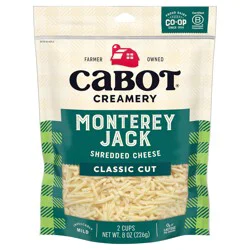 Cabot Creamery Monterey Jack Shredded Cheese 8 oz