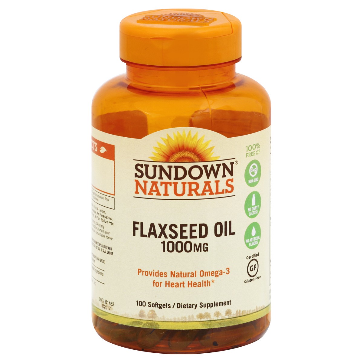 slide 2 of 3, Sundown Naturals Natural Cold Pressed Flaxseed Oil, 100 ct; 1000 mg