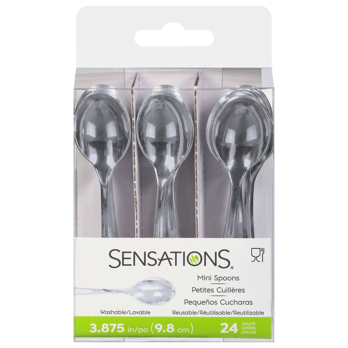 slide 1 of 1, Sensations Metallic Spoons Mini 24 ea, 24 ct