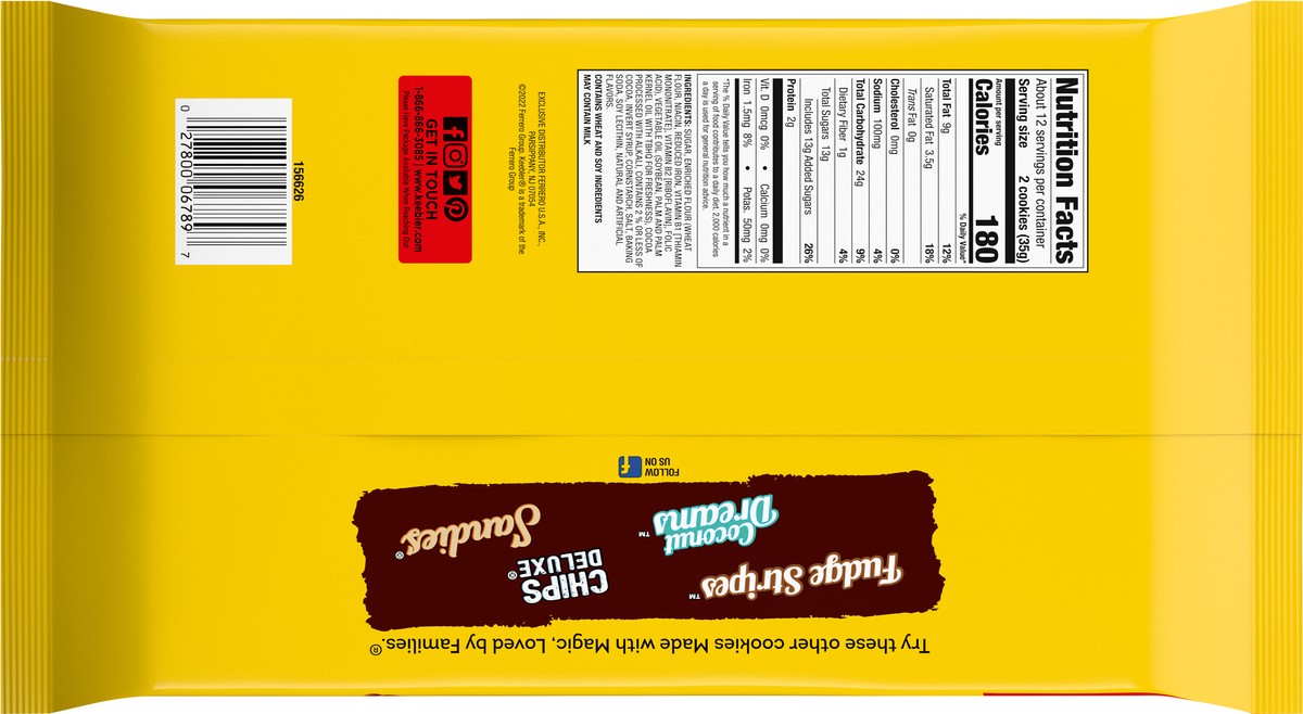 slide 5 of 9, E.L. Fudge Double Stuffed Elfwich Cookies Family Size 14.7 oz, 14.7 oz