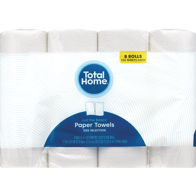 slide 1 of 1, Jtb Paper Towels 102 Sheet/8 Roll, 102 sht