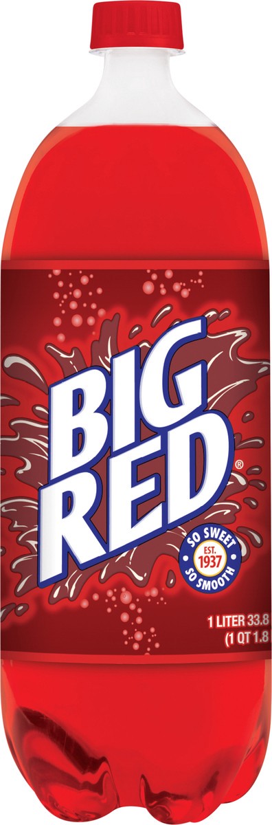 slide 7 of 9, Big Red Soda- 33.8 fl oz, 1 liter
