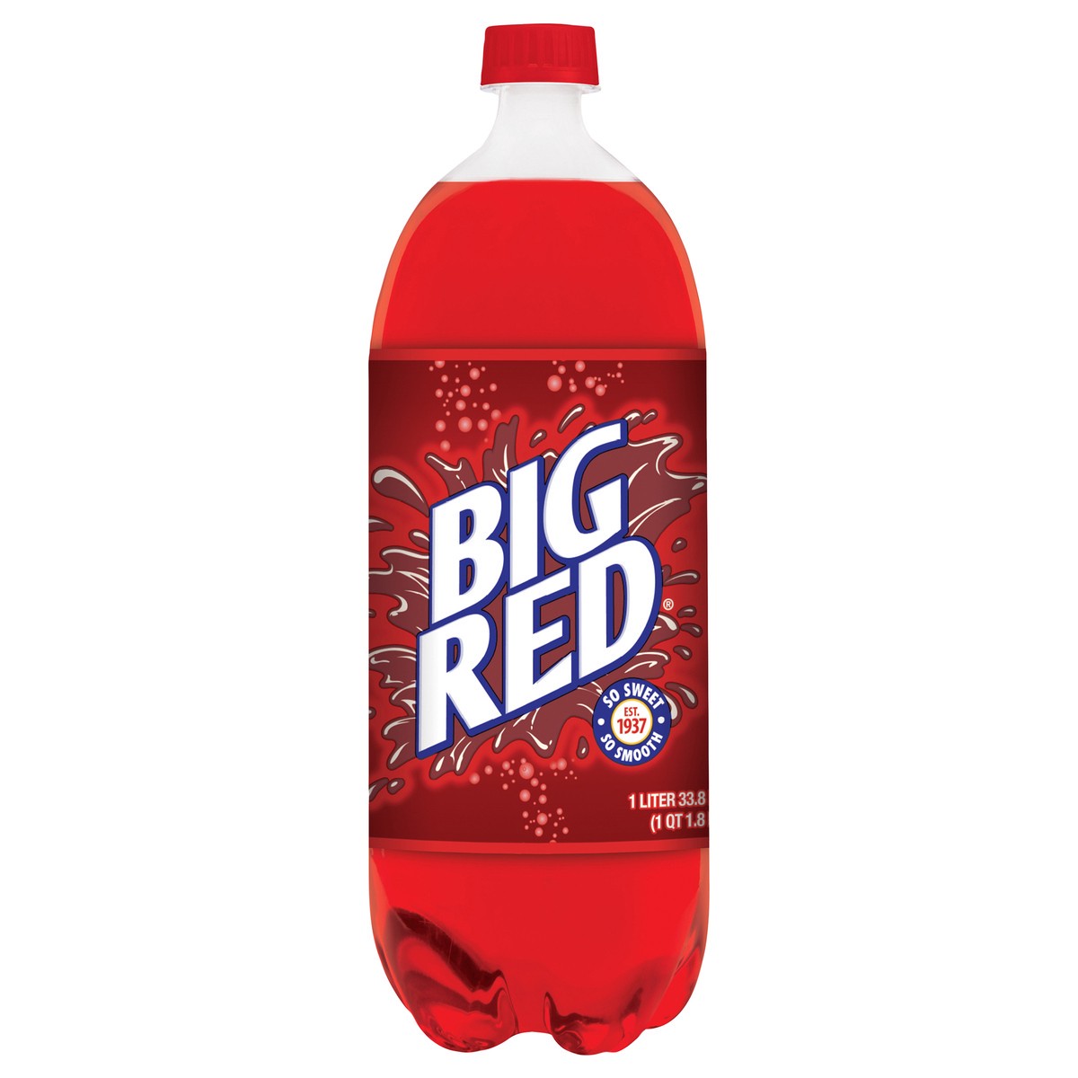 slide 3 of 9, Big Red Soda- 33.8 fl oz, 1 liter