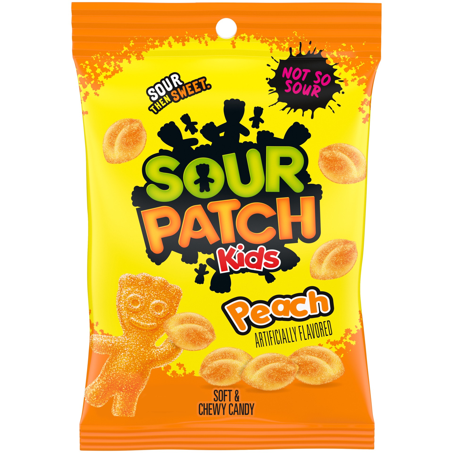slide 1 of 1, SOUR PATCH KIDS Peach Soft & Chewy Candy, 8.07 oz, 8.07 oz