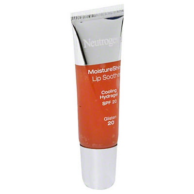 slide 1 of 1, Neutrogena Moistureshine Lip Soother Spf 20 20 Glisten, 0.35 oz; 10 gram