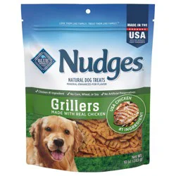 Blue Buffalo Nudges Grillers Natural Dog Treats Made with Real Chicken 10-oz Bag