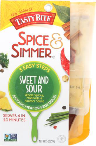 slide 1 of 1, Tasty Bite Sweet And Sour Simmer Spice, 9.5 oz