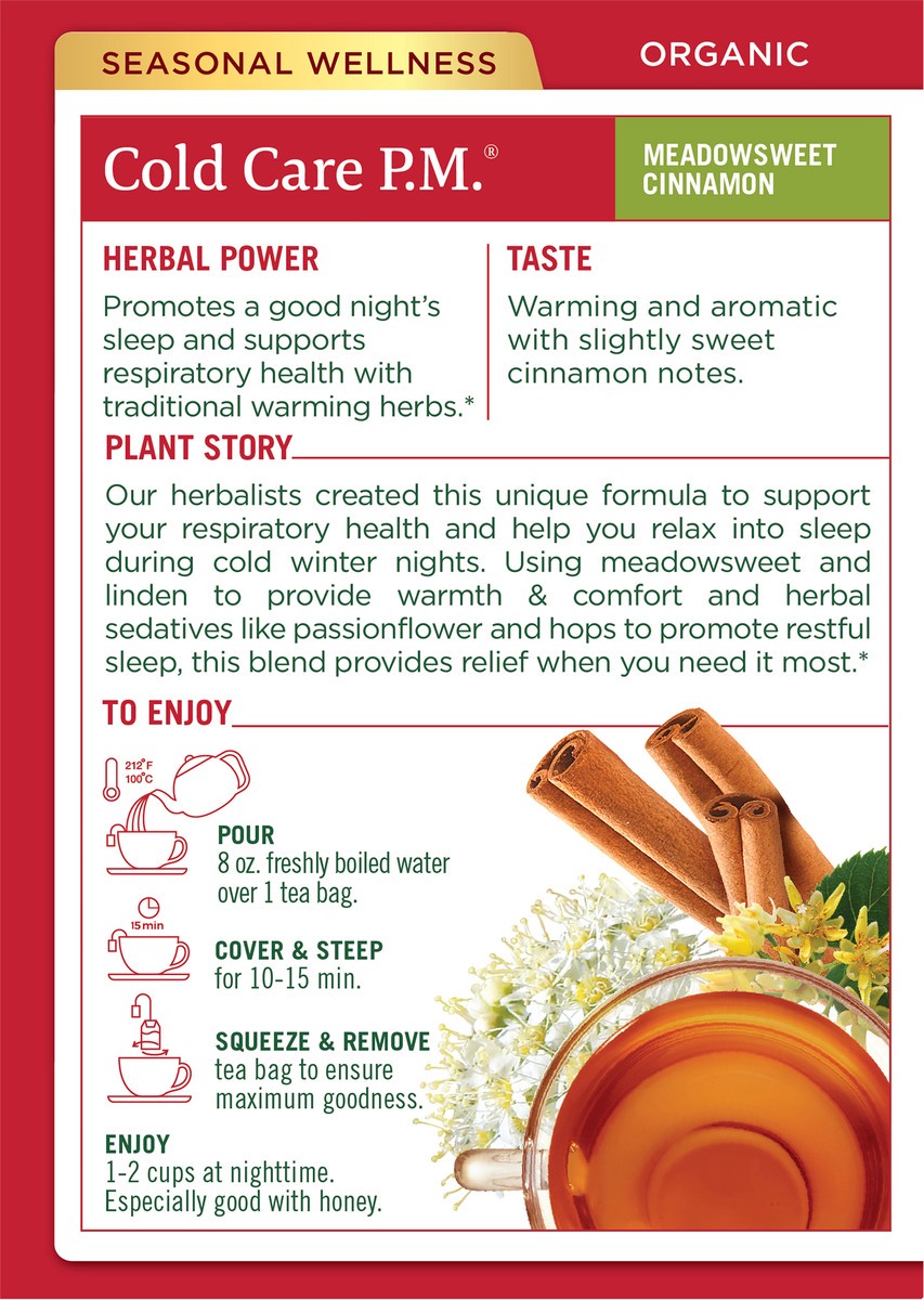 slide 4 of 6, Traditional Medicinals Organic Cold Care P.M., 16 ct