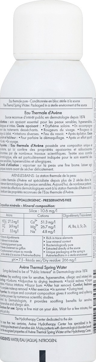 slide 7 of 8, Avène Thermal Spring Water 5.0 fl oz, 5 fl oz