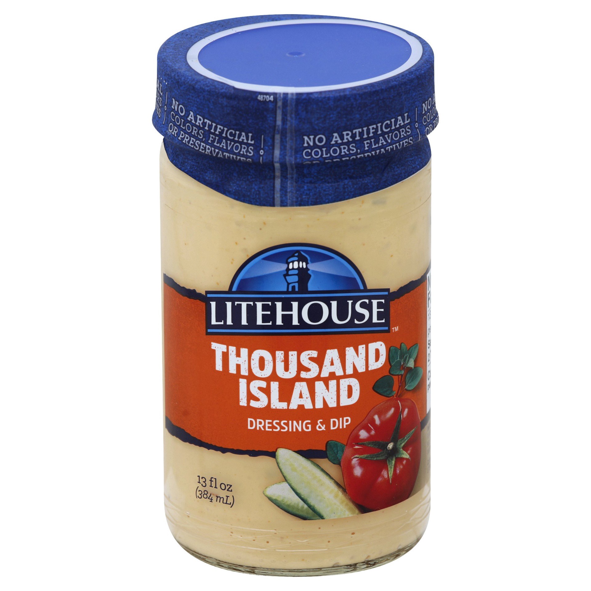 slide 1 of 8, Litehouse Thousand Island Dressing & Dip 13 fl. oz. Jar, 13 oz