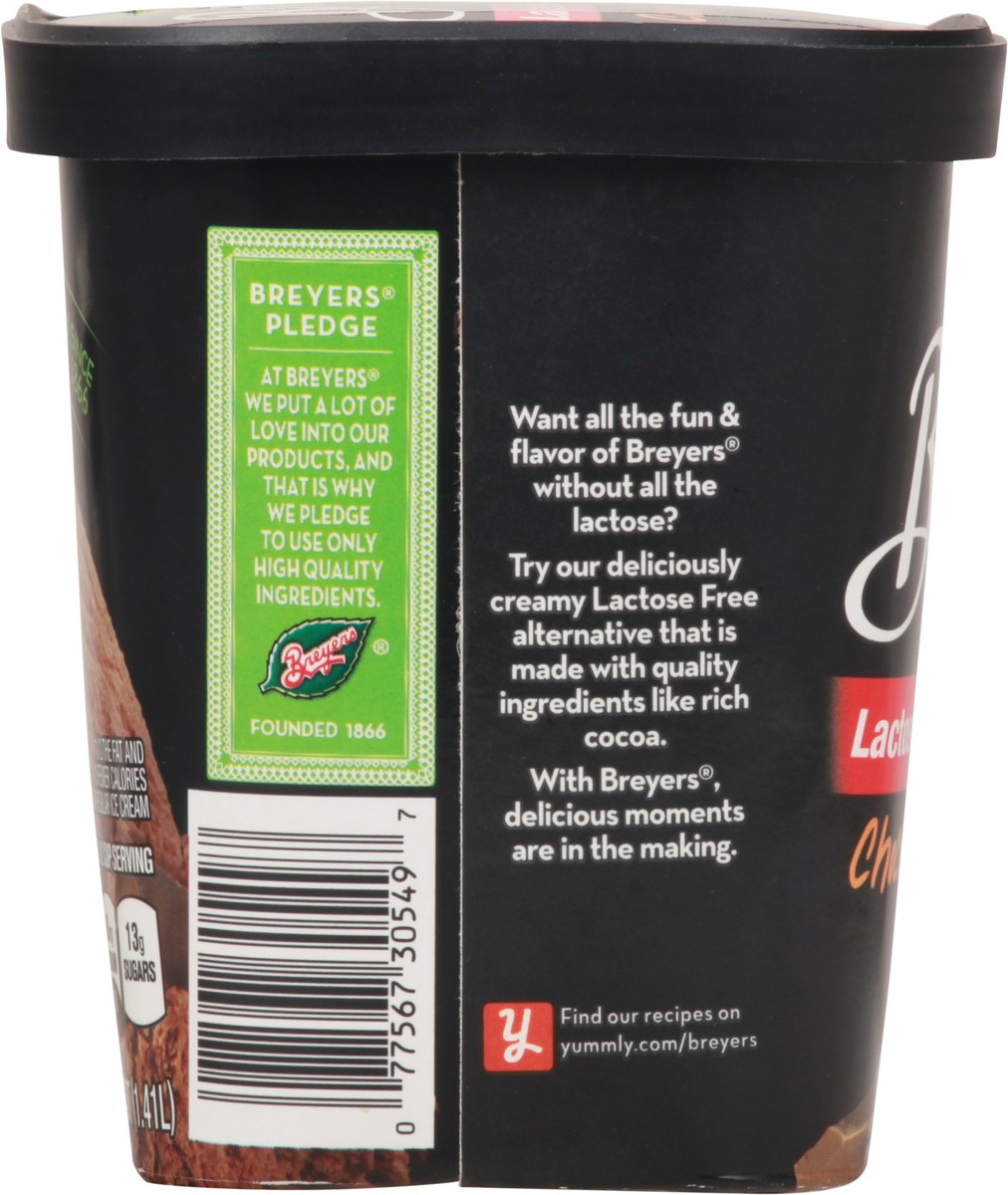 slide 3 of 10, Breyer's Lactose Free Chocolate Ice Cream, 48 fl oz