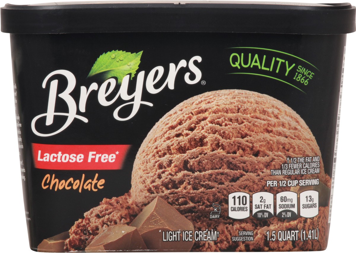 slide 7 of 10, Breyer's Lactose Free Chocolate Ice Cream, 48 fl oz