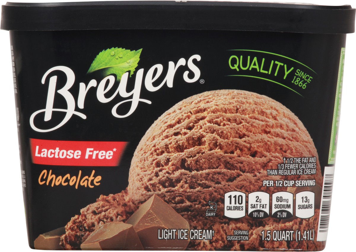 slide 5 of 10, Breyer's Lactose Free Chocolate Ice Cream, 48 fl oz