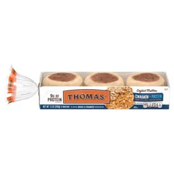 Thomas' Cinnamon Protein English Muffins, 6 count, 12oz
