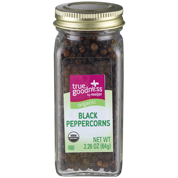 slide 1 of 1, True Goodnes Organic Black Peppercorns, 2.26 oz