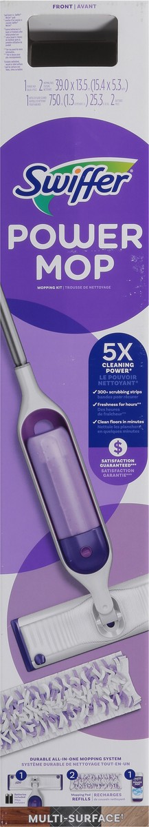slide 11 of 12, Swiffer Power Mop Mopping Kit 1 ea, 1 ct