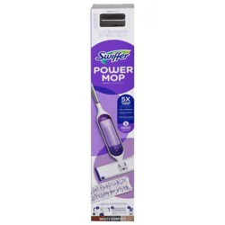 Swiffer PowerMop Multi-Surface Mop Kit for Floor Cleaning, Fresh Scent, Mopping Kit Includes PowerMop, 2 Mopping Pad Refills, 1 Floor Cleaning Solution with Fresh Scent and 2 batteries