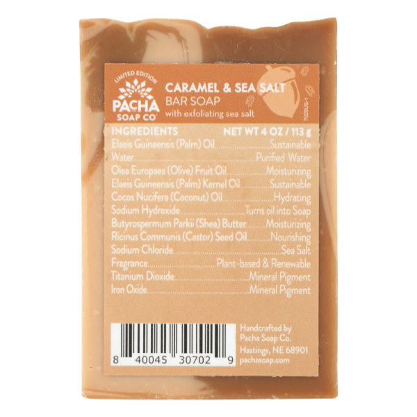 slide 1 of 1, Pacha Soap Co. Pacha Soap Co Bar Caramel Sea Slt, 4 oz