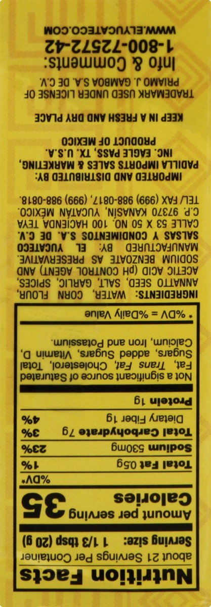 slide 2 of 13, El Yucateco Annatto 15 oz, 15 oz