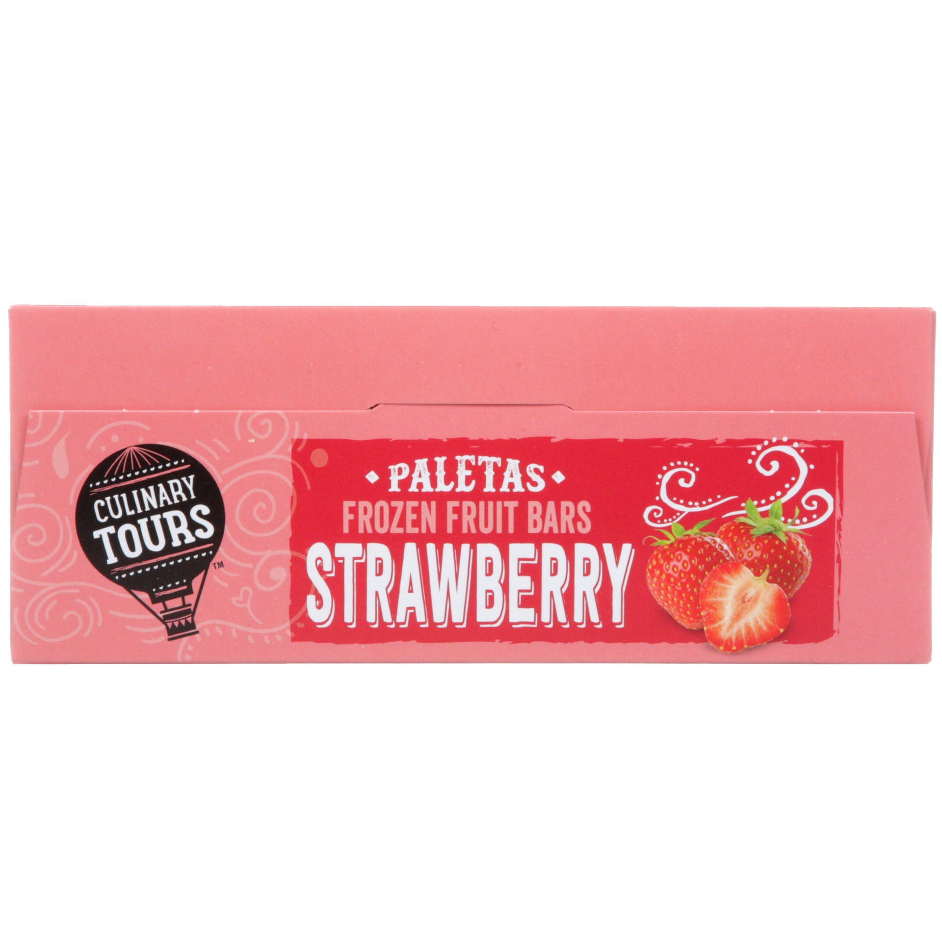 slide 3 of 6, Culinary Tours Paletas Strawberry Frozen Fruit Bars, 6 ct; 3 fl oz