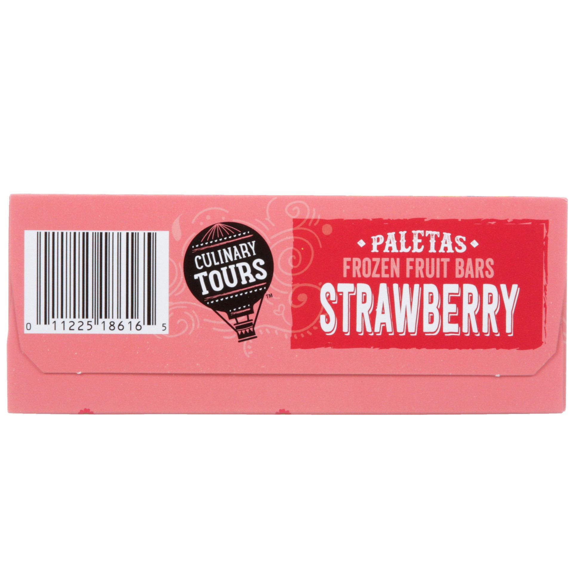 slide 4 of 6, Culinary Tours Paletas Strawberry Frozen Fruit Bars, 6 ct; 3 fl oz