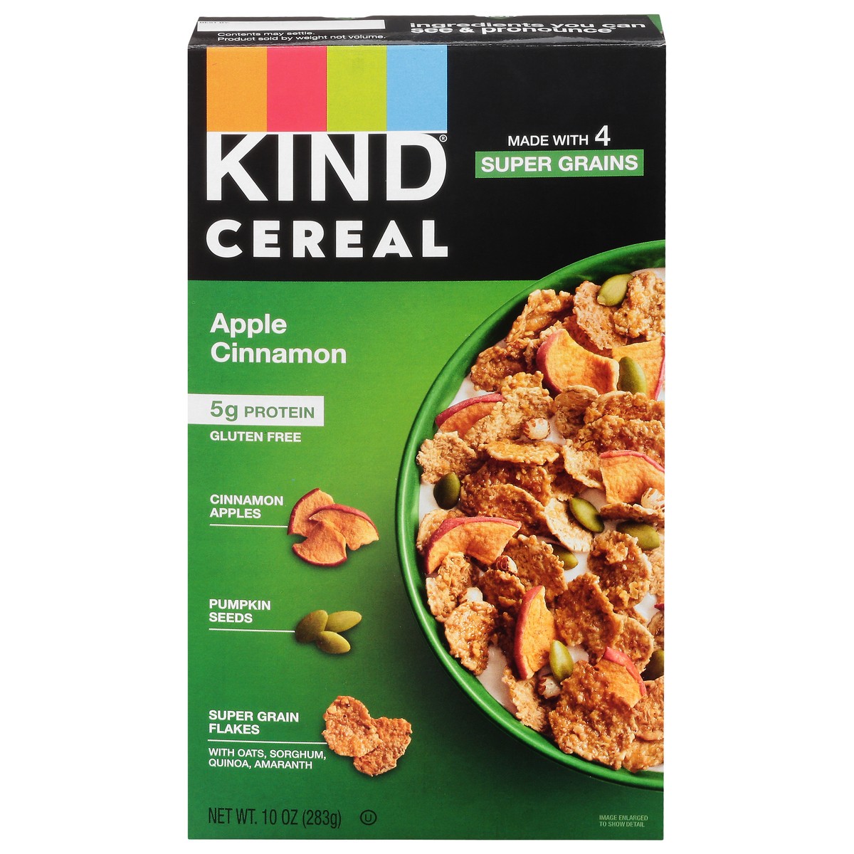 slide 1 of 10, KIND Apple Cinnamon Cereal, 10 oz