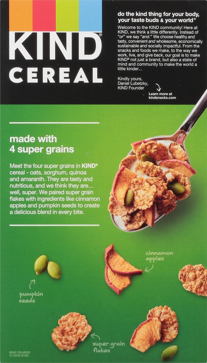 slide 10 of 10, KIND Apple Cinnamon Cereal, 10 oz