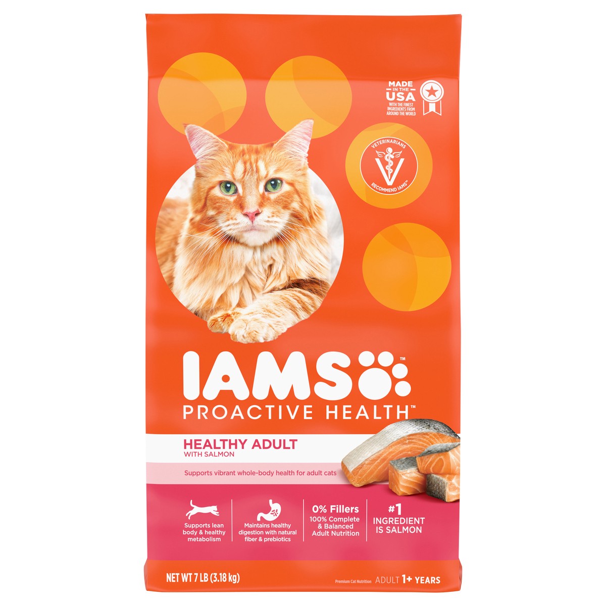 slide 1 of 9, Proactive Health Healthy Adult Premium Adult 1+ Years with Salmon Cat Nutrition 7 lb, 7 lb