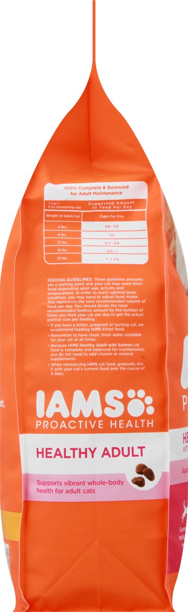 slide 7 of 9, IAMS Proactive Health Healthy Adult 1 + Years Salmon Cat Food 7 lb, 7 lb