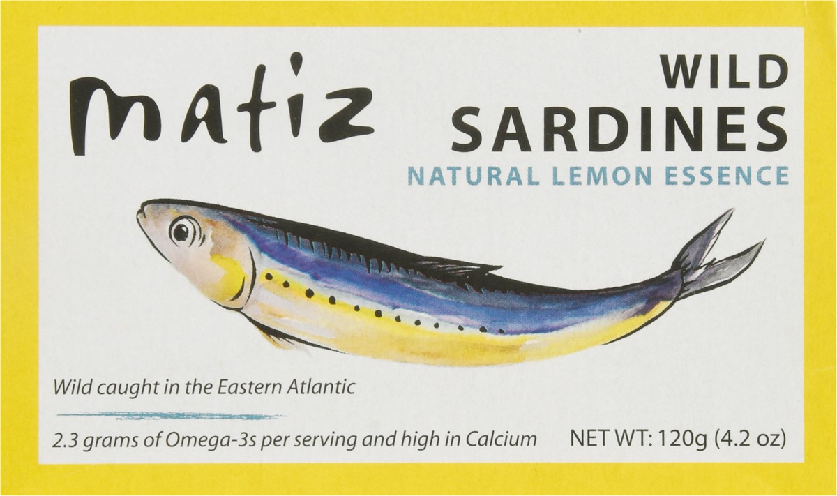 slide 1 of 13, Matiz Natural Lemon Essence Wild Sardines 4.2 oz, 4.2 oz