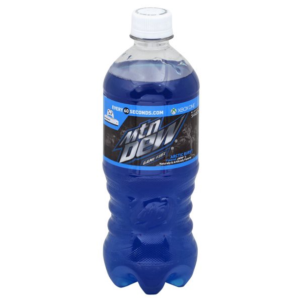 slide 1 of 4, Mountain Dew Arctic Burst Bottle - 20 fl oz, 20 fl oz