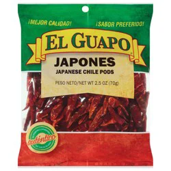 El Guapo Whole Japanese Chili Peppers, 2.5 oz
