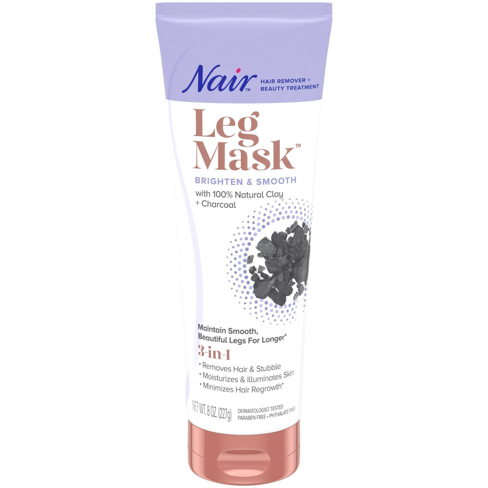 slide 1 of 4, Nair Leg Mask Brighten & Smooth, 8 oz