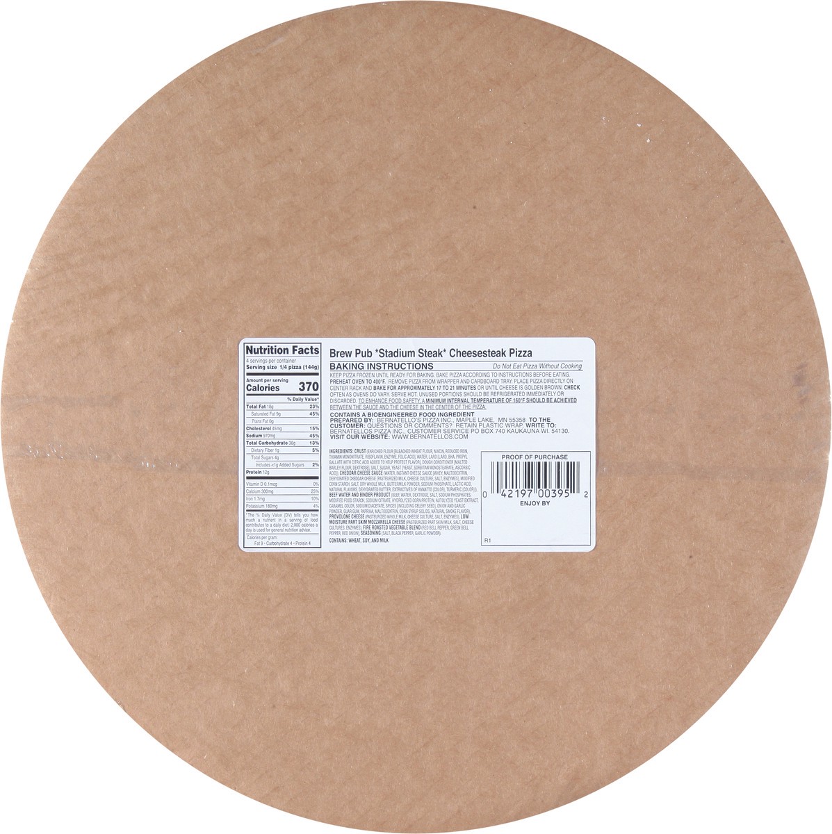 slide 3 of 12, Brew Pub Pizza Packers Stadium Steak Pizza 20.29 oz, 20.29 oz