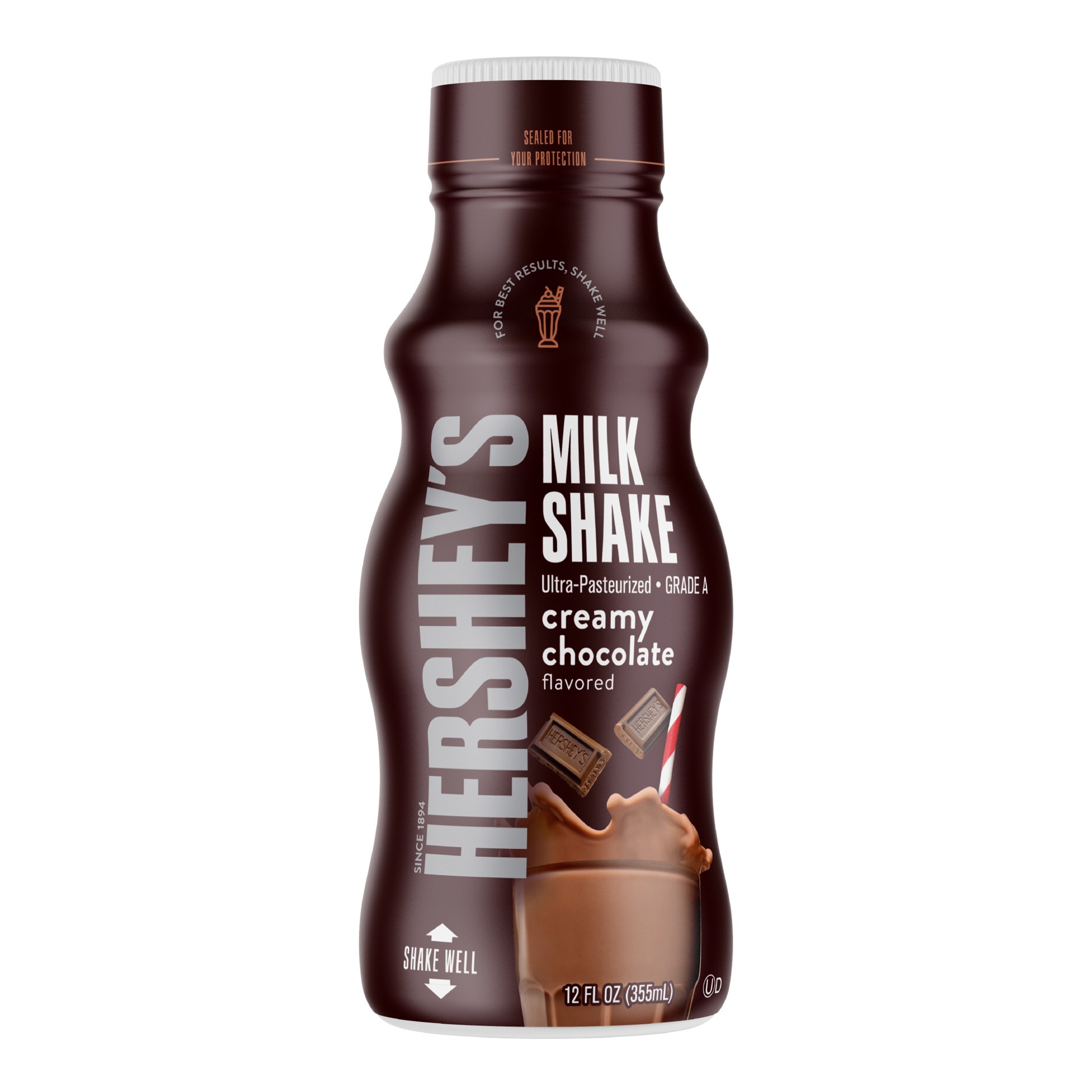 slide 1 of 14, Hershey's Creamy Chocolate Flavored Milkshake, 12 oz, 12 oz