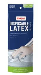 Meijer Disposable Latex Gloves One Size Fits Most
