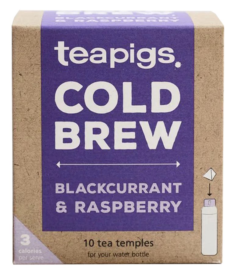 slide 1 of 1, teapigs Cold Brew Blackcurrant & Raspberry Tea Temples 10 - 2.5 g Tea Temples, 10 ct