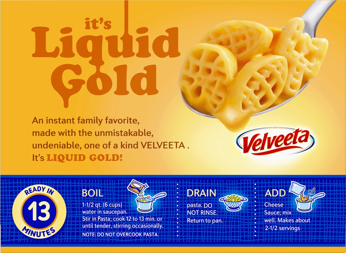 slide 7 of 13, Velveeta Football Shapes & Cheese, 10 oz Box, 10 oz