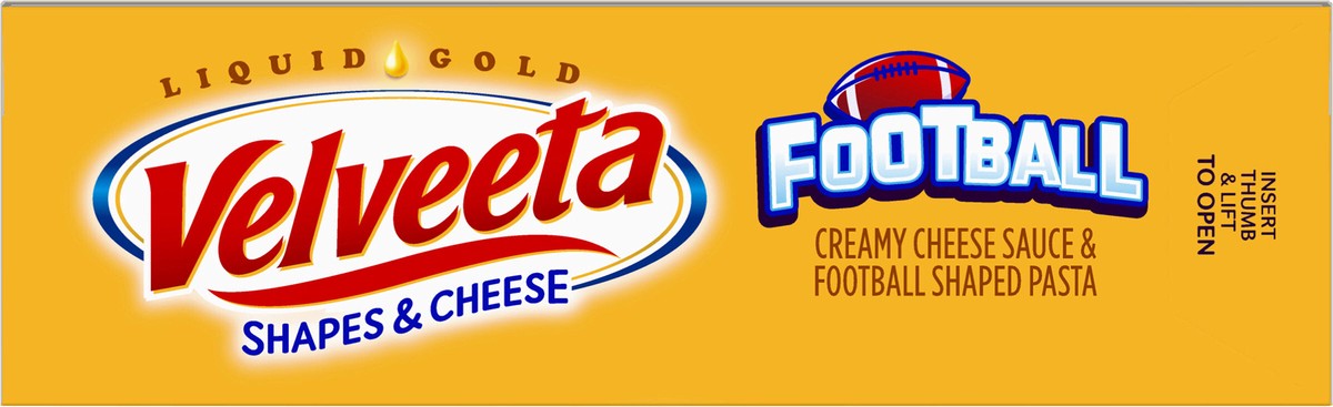 slide 10 of 13, Velveeta Football Shapes & Cheese, 10 oz Box, 10 oz