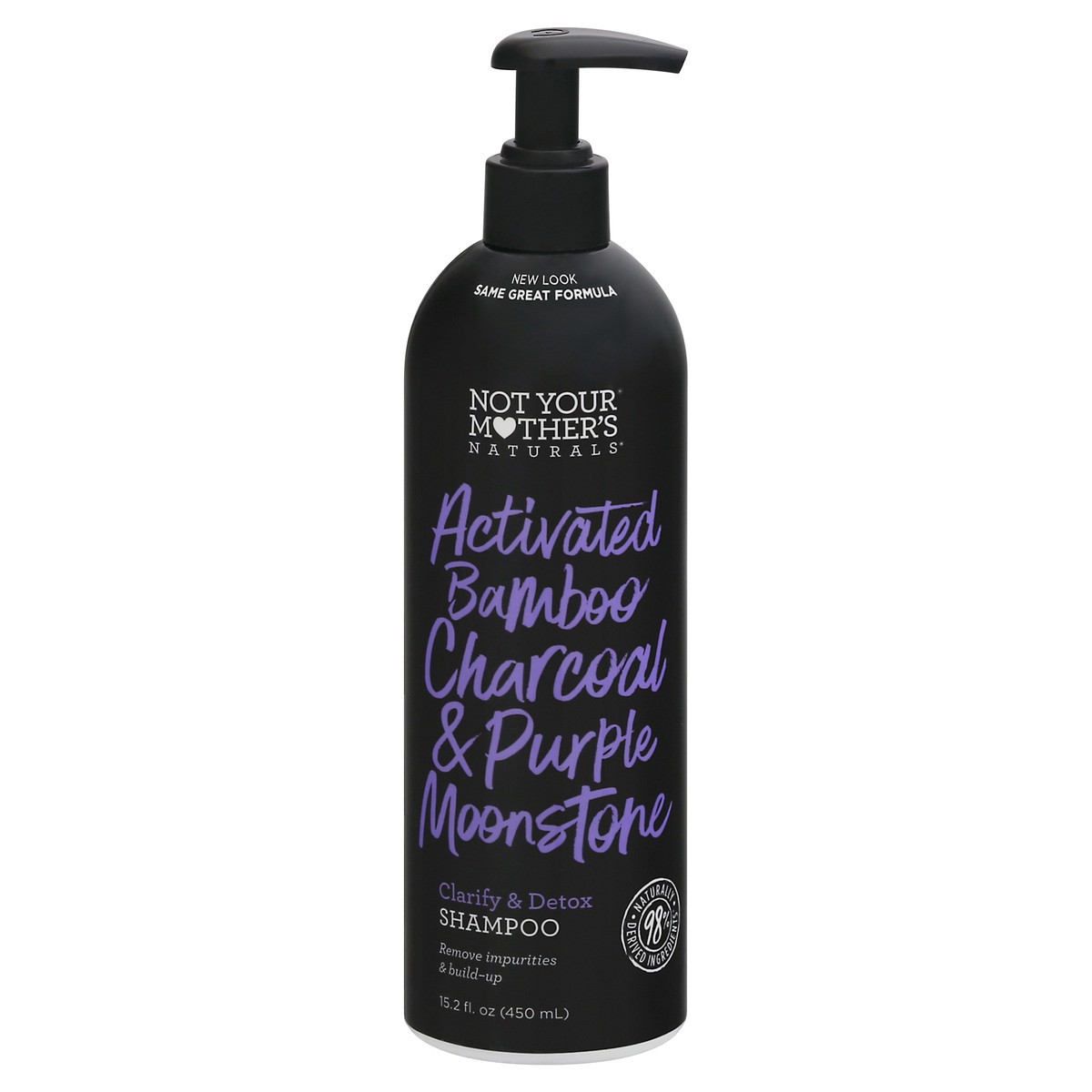slide 2 of 12, Not Your Mother's Naturals Clarify & Detox Activated Bamboo Charcoal & Purple Moonstone Shampoo 15.2 fl oz Bottle, 15.20 fl oz