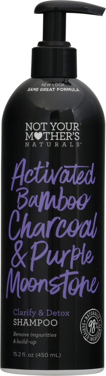 slide 8 of 12, Not Your Mother's Naturals Clarify & Detox Activated Bamboo Charcoal & Purple Moonstone Shampoo 15.2 fl oz Bottle, 15.20 fl oz