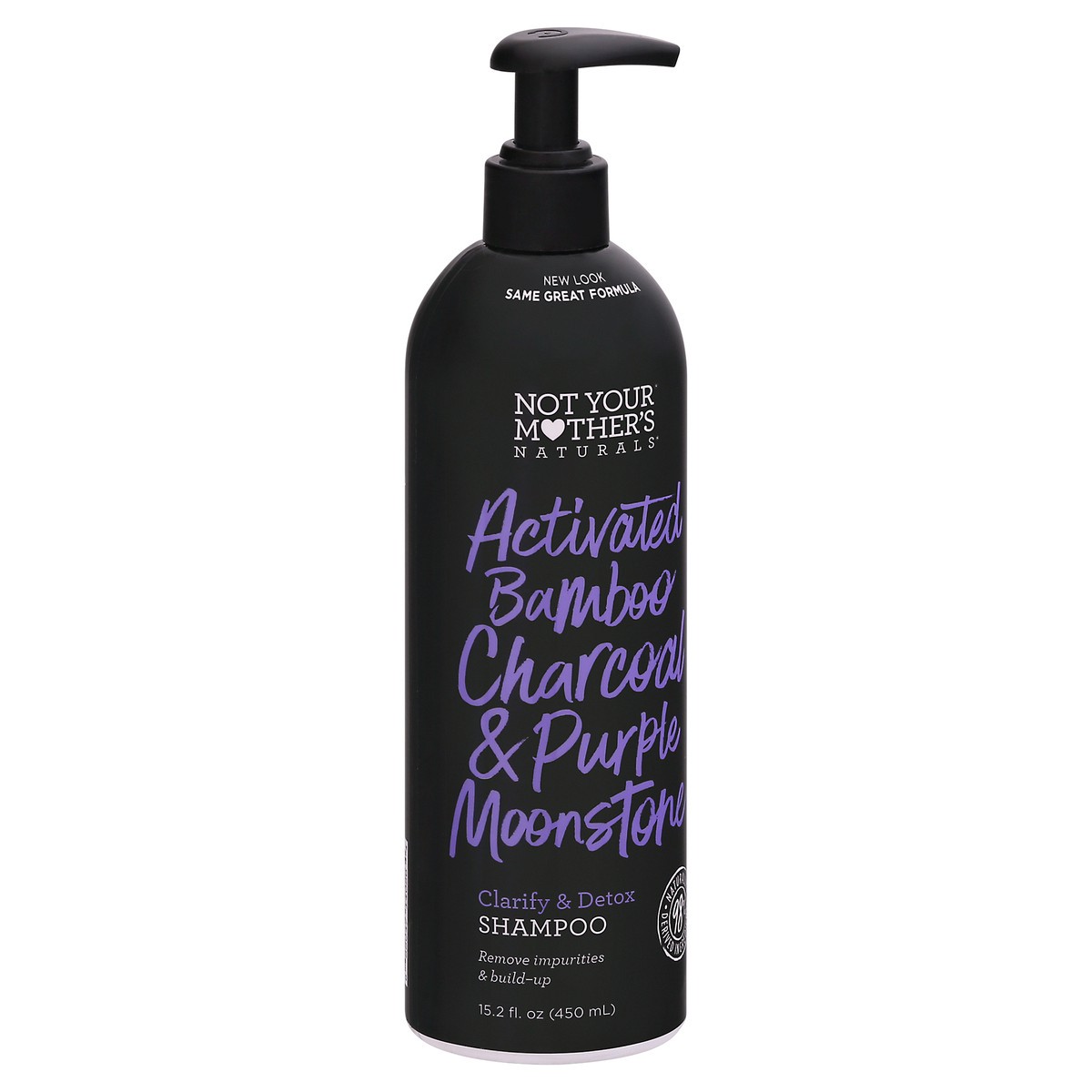 slide 11 of 12, Not Your Mother's Naturals Clarify & Detox Activated Bamboo Charcoal & Purple Moonstone Shampoo 15.2 fl oz Bottle, 15.20 fl oz