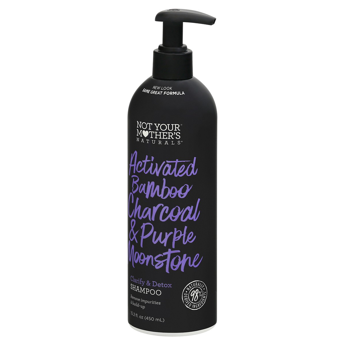 slide 5 of 12, Not Your Mother's Naturals Clarify & Detox Activated Bamboo Charcoal & Purple Moonstone Shampoo 15.2 fl oz Bottle, 15.20 fl oz