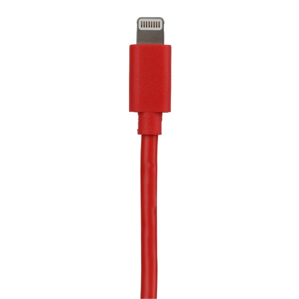 slide 1 of 1, Vivitar Od1010 Usb-A To Lightning Cable, 10', Red, 1 ct