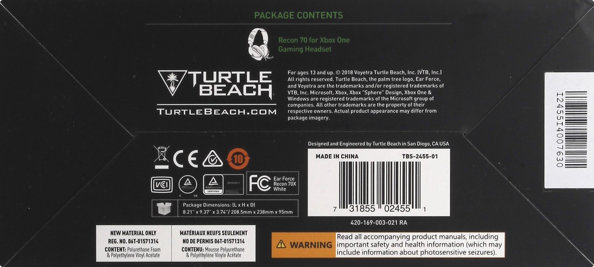 slide 4 of 9, Turtle Beach Headset 1 ea, 1 ct