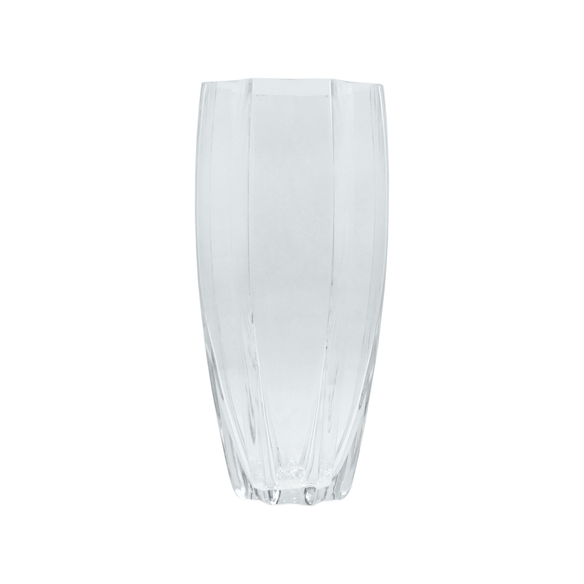 slide 2 of 2, 11.5" Clear Fluted-Edge Glass Vase By Ashland, 11.8 in