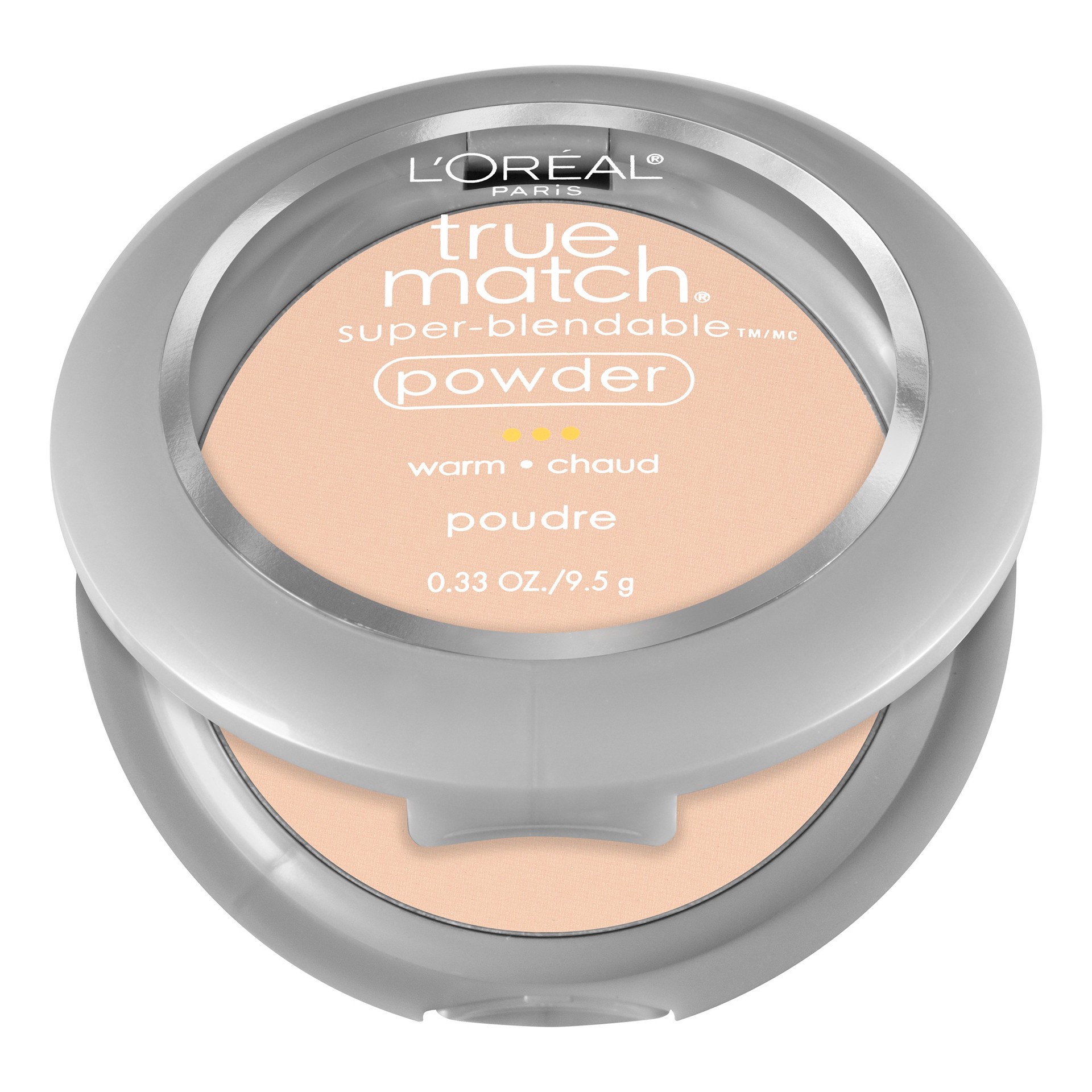 slide 5 of 7, L'Oréal L'Oreal Paris True Match Makeup Super Blendable Oil-Free Pressed Powder - W1 Porcelain - 0.33oz, 0.33 oz