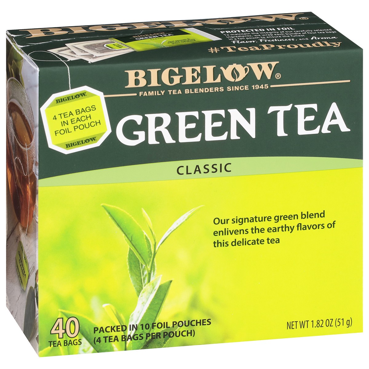 slide 2 of 9, Bigelow Green Tea Classic - 40 Count, 40 ct