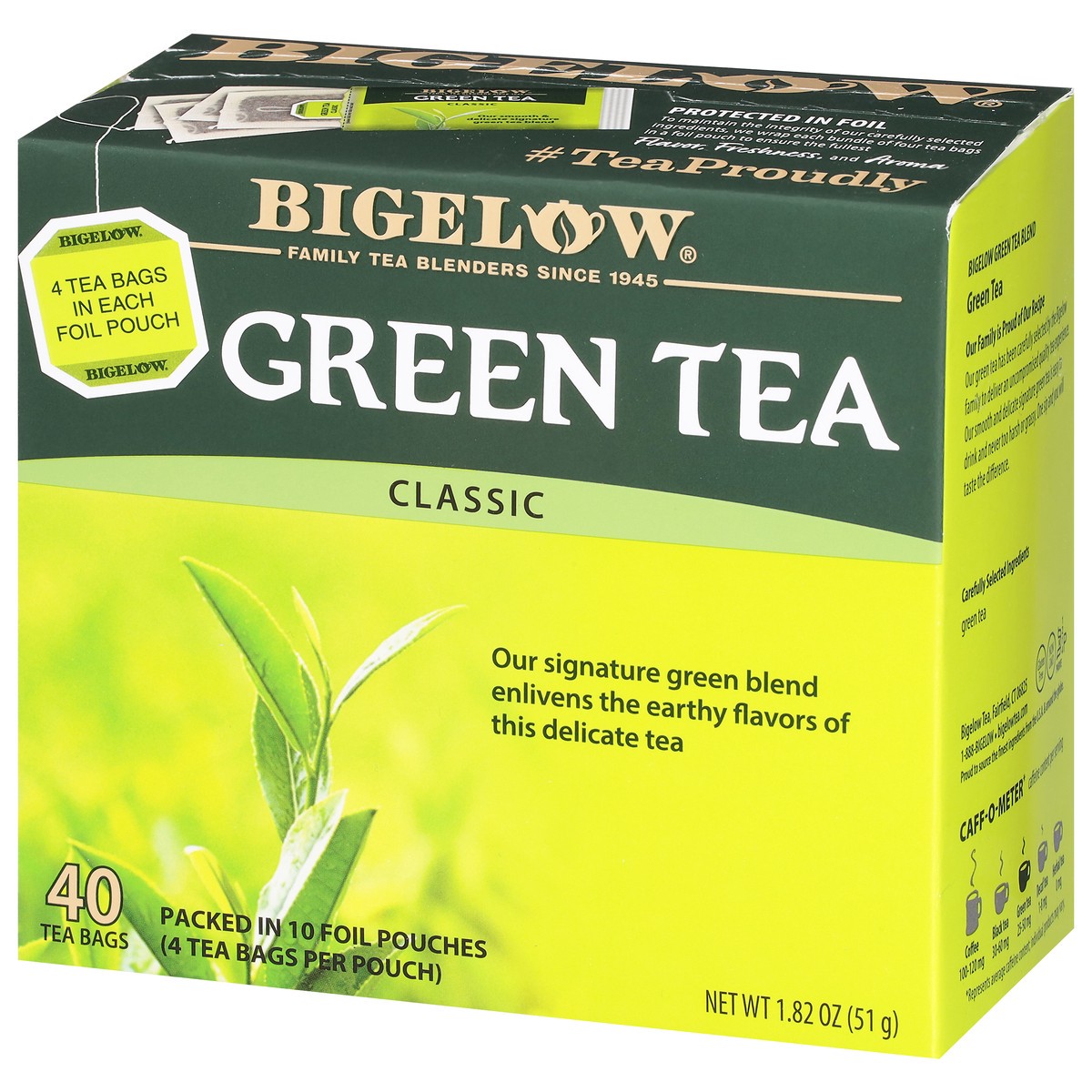 slide 3 of 9, Bigelow Green Tea Classic - 40 Count, 40 ct